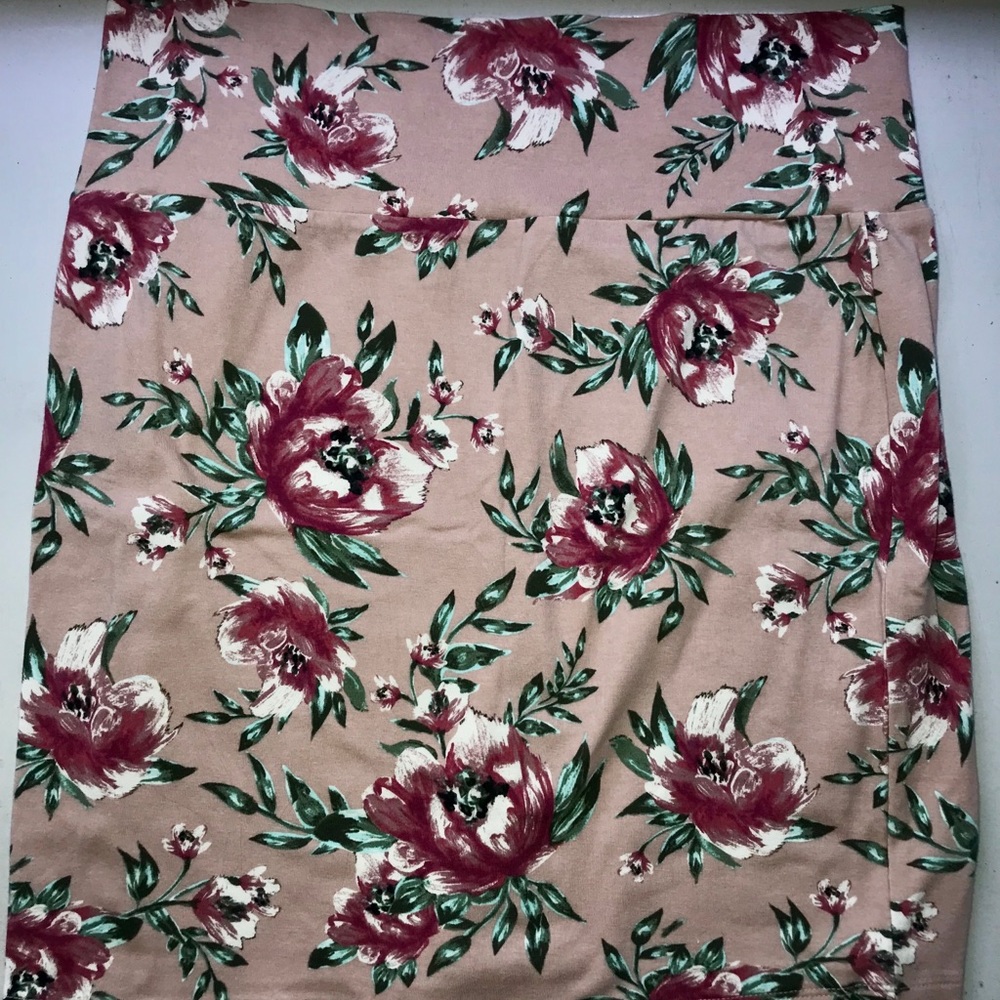 Floral pencil skirt